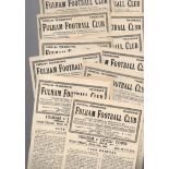 Fulham Football Programmes: Home programmes 1948 and 1949 (12).