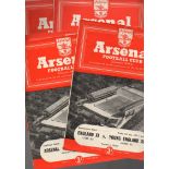 Arsenal Football Programmes: Home programmes 1954 and 1955 (31).
