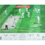After KEITH FEARON; "The Greatest Test"; limited edition cricket print no.