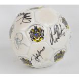 A signed Stockport County Football Club football.