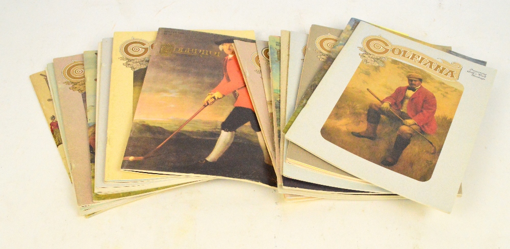 Golfiana Magazine; a scarce complete run of 24 issues from 1987 to the final issue in 1994,