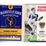 Oldham Football Programmes: Home and away programmes 1963 to 1965 (89).