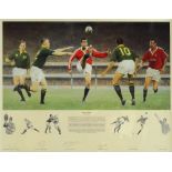 After KEITH FEARON; Pride of Lions; artist's proof print no.