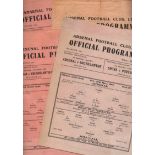 Arsenal Football Programmes: Home wartime programmes 1944 to 1946 (6).