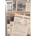 Stockport County Football Programmes: Home programmes 1944 to 1954 (9).