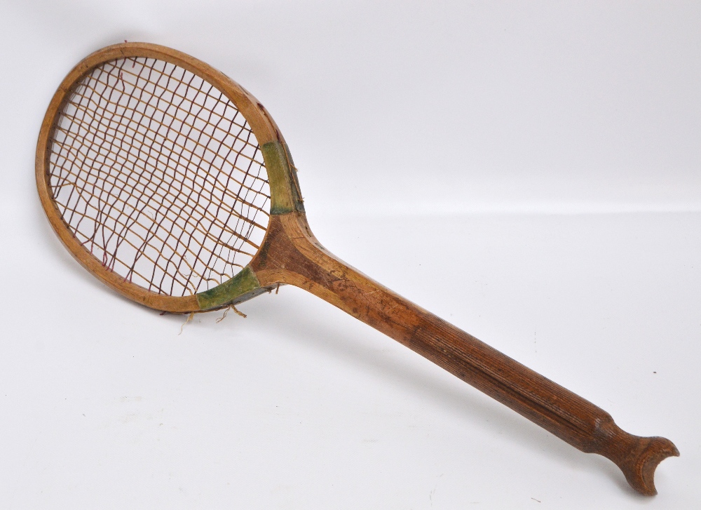 "The Winchester" fishtail tennis racket.