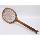 "The Winchester" fishtail tennis racket.