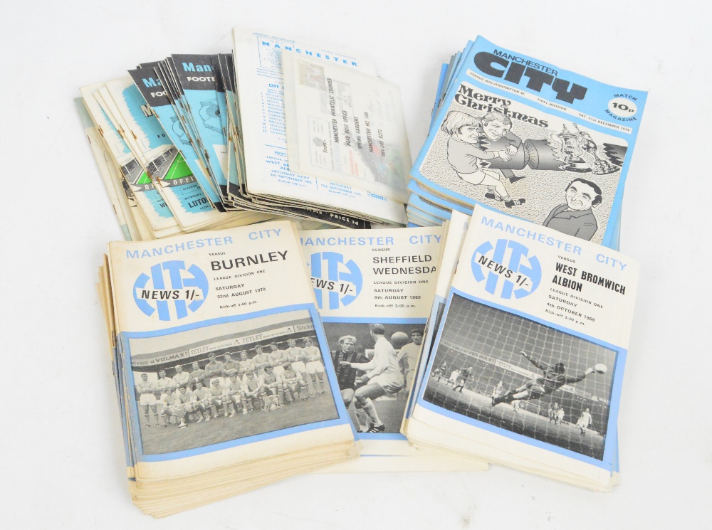 Manchester City Home match programmes for 1954/55 (5), 1955/56 (13), 1956/57 (15), 1957/58 (8),