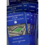 Everton Football Programmes: Home programmes 1951 to 1957 (35).
