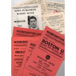 Workington Football Programmes: Home programmes 1954 to 1977 (47).