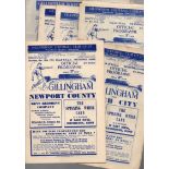 Gillingham Football Programmes: All Home matches from 1950 to 1955,