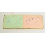 A collection of 1950s football autographs comprising those for Manchester City,