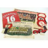A Manchester Evening News souvenir poster of the 1965 Manchester United team,