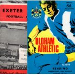Oldham Football Programmes: Home and away programmes 1965 to 1974, approx 350.
