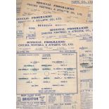 Chelsea Football Programmes: Home programmes 1943 to 1945 (8).