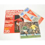 GEORGE BEST AND GORDON BANKS; a signed photograph, Manchester United v Benfica,