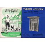 Oldham Football Programmes: Home and away programmes 1960 and 1961 (41).