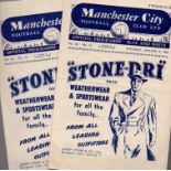Manchester City Football Programmes: Home programmes from the year 1952 (44).