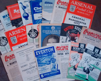 Manchester City Away Match Football Programmes 1940s/50s: including v Charlton Athletic 1947/8,