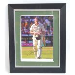 ANDREW "FREDDIE" FLINTOFF; a signed coloured photograph depicting the England cricketer,