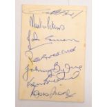 1966 Football World Cup; autographed invitation card, for the West Ham United Supporters Club,