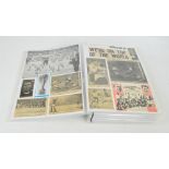 1966 World Cup; a large presentation display book containing Football Magazine (France Football),
