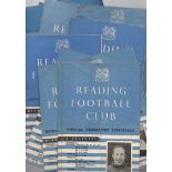 Reading Football programmes: Home programmes 1951 to 1958 (25).