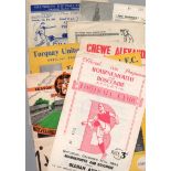 Football Programmes: Football programmes 1950 to 1959 (30).