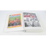 1966 World Cup; a large presentation display book containing Le Miroir des Sports magazine,