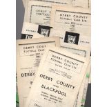 Derby County Football Programmes: Home programmes 1945 to 1950 (13).