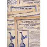 Tottenham Football Programmes: Home programmes 1948 and 1949 (22).