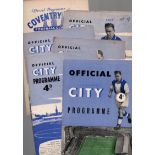 Coventry City Football Programmes: Home programmes 1949 to 1960 (32).