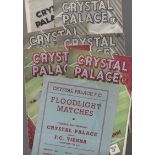 Crystal Palace Football Programme: Home programmes 1946 to 1954 (7).