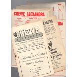 Crewe Alexandra Football Programmes: Home programmes 1955 to 1963 (16).