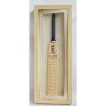 A full size England cricket bat signed by the team from the test series in 2008 between England and