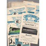 Chesterfield Football Programmes: Home programmes 1948 to 1959 (23).