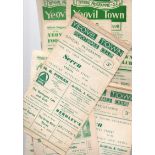 Yeovil Football Programmes: Home programmes 1949 to 1960 (11).