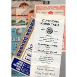 Football Programmes: 1950 to 1970 football programmes, mixture of games, autographs (36).