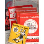 Lincoln Football Programmes: Home and away programmes 1962 to 1998, approx 200.