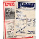 Oldham Football Programmes: Home and away programmes 1953 and 1954 (28).