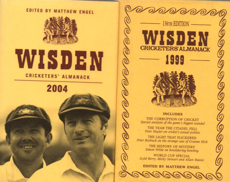 Cricket: Wisden Cricketers' Almanack a complete set 1990 to 2004 all hardback, also 1979,