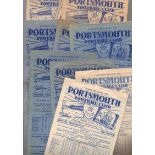 Portsmouth Football Programmes: Home programmes 1948 to 1950 (12).