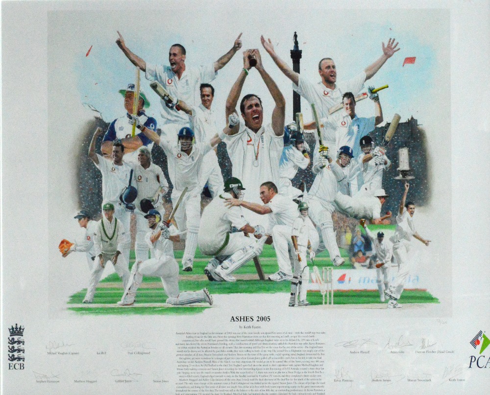 After KEITH FEARON; Ashes 2005; limited edition print no.