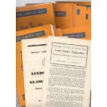 Leeds United Football Programmes: Home programmes 1954 to 1960 (31).