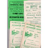 Plymouth Football Programmes: Home programmes 1950 to 1963 (23).