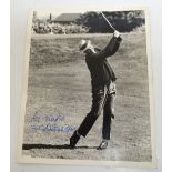 Kel Nagle autographed press photograph, inscribed and signed "Kel Nagle 1960 British Open".