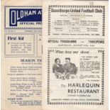 Oldham Football Programmes: Home and away programmes 1955 and 1956 (20).