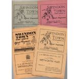 Swindon Town Football Programmes: Home reserve programmes from the 1940s (4).