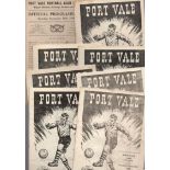Port Vale Football Programmes: Home programmes 1946 to 1960 (48).