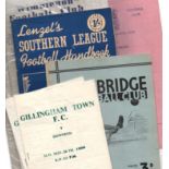 Football Programmes: 1928 Norwich City newspaper programmes 1950 to 1984 Southern League Handbook
